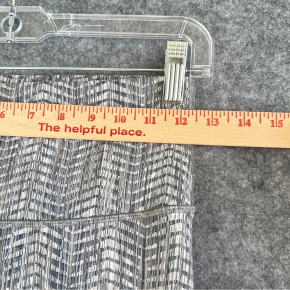 LULULEMON Wunder Under Hi-Rise 7/8 Tight Luon Arrow Jacquard Grey White Size 6 - Picture 6 of 9